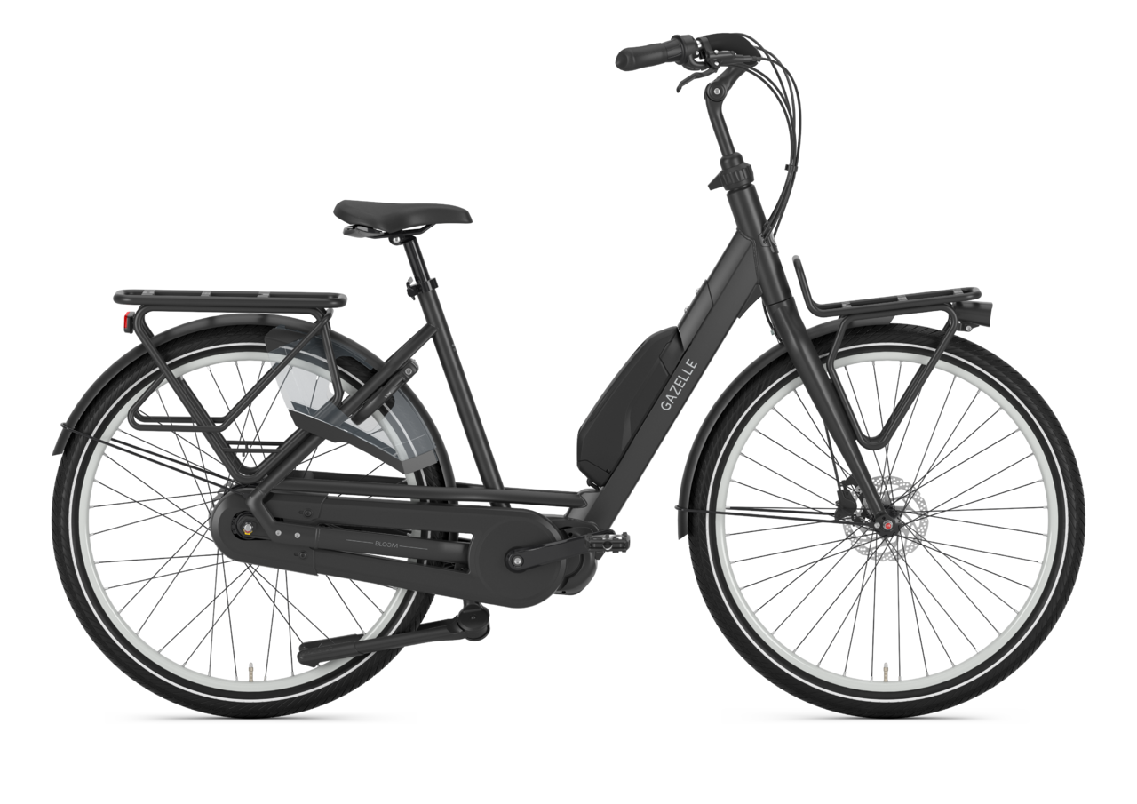 Gazelle Bloom C380 HMS Elcykel Dame 2024 - Sort
