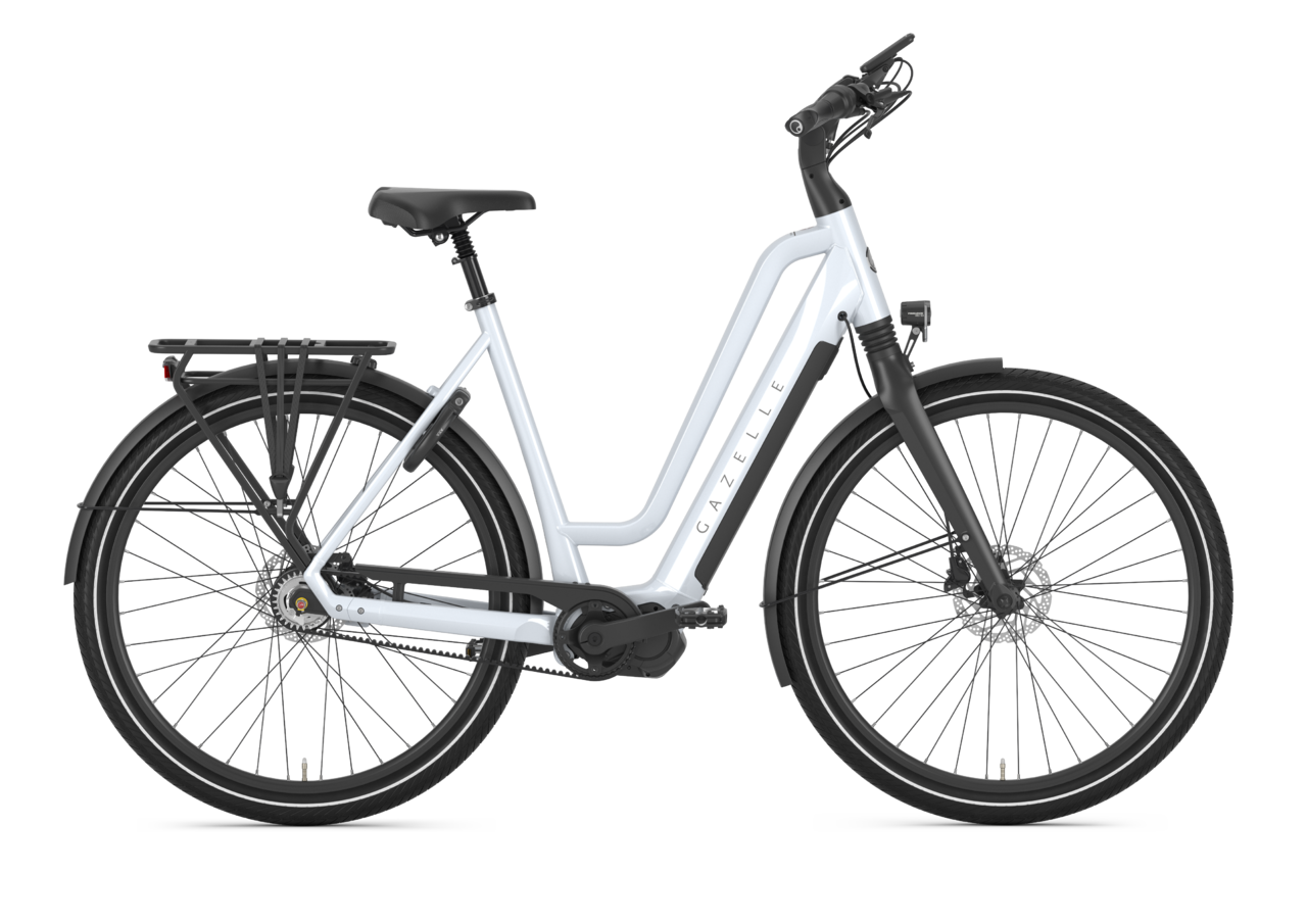 Gazelle Chamonix C5 HMS Elcykel Dame 2024 - Hvid