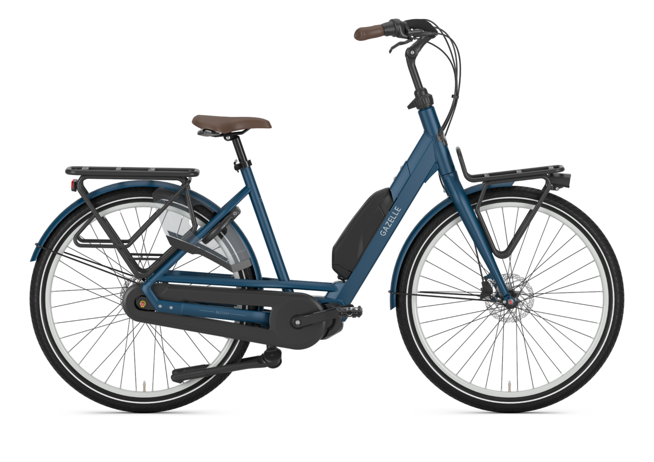 Gazelle Bloom C7 HMS Elcykel Dame 2024 - Blå
