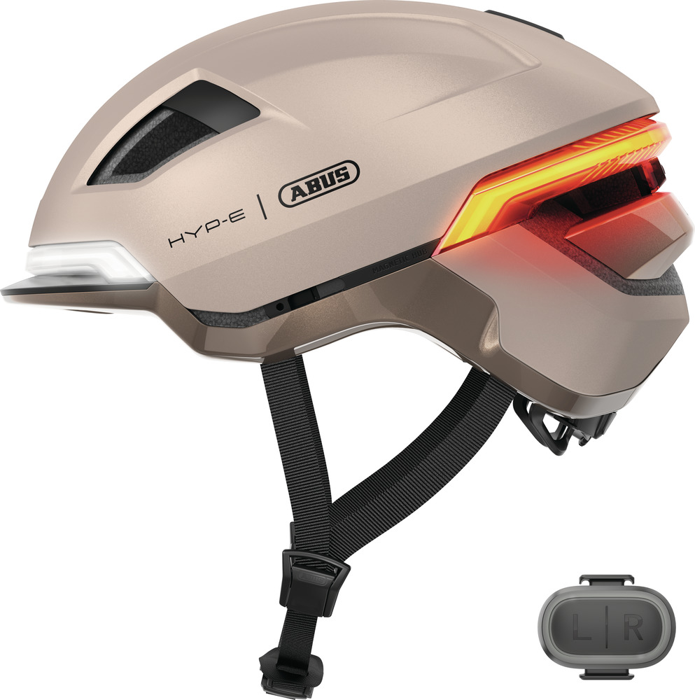 Abus Hyp-E m. LED Lys - Champagne Gold    4003318409431