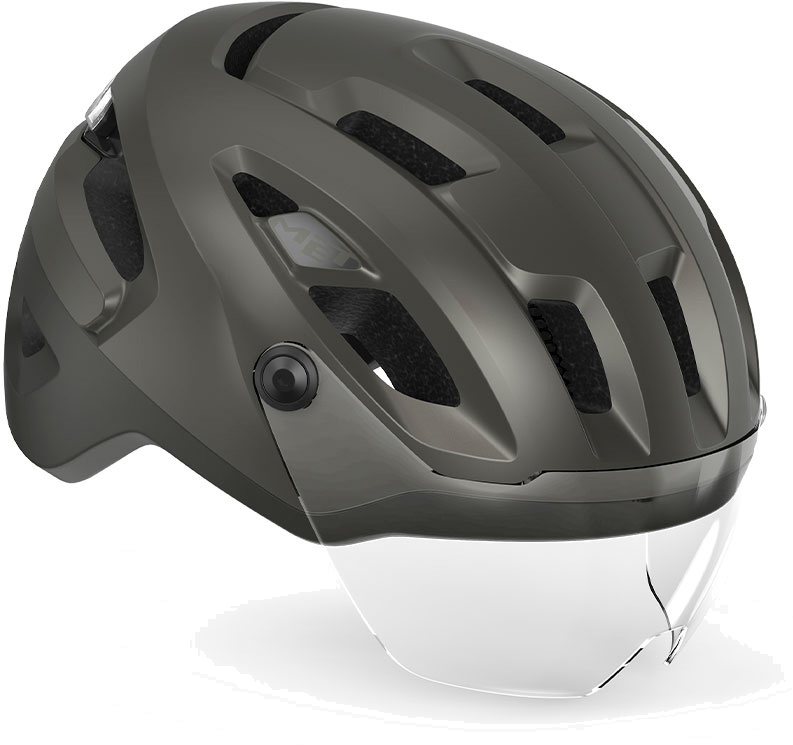 MET Intercity Cykelhjelm med LED lys og MIPS - Grå