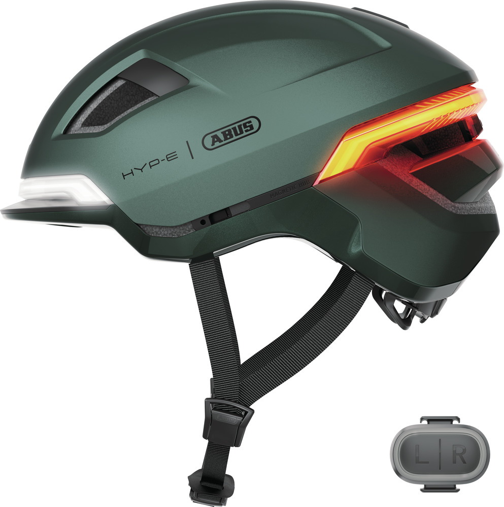 Abus Hyp-E m. LED Lys - Jungle Green    4003318409424