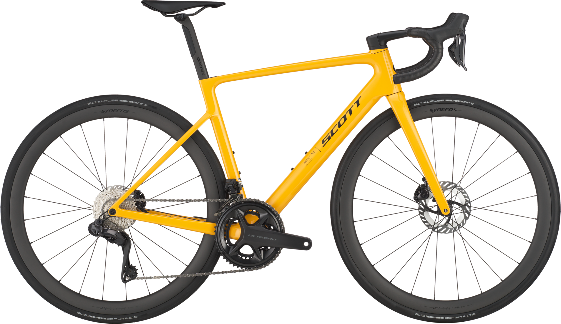 Scott Addict RC 10 2025 - Racercykel i Bahama Yellow