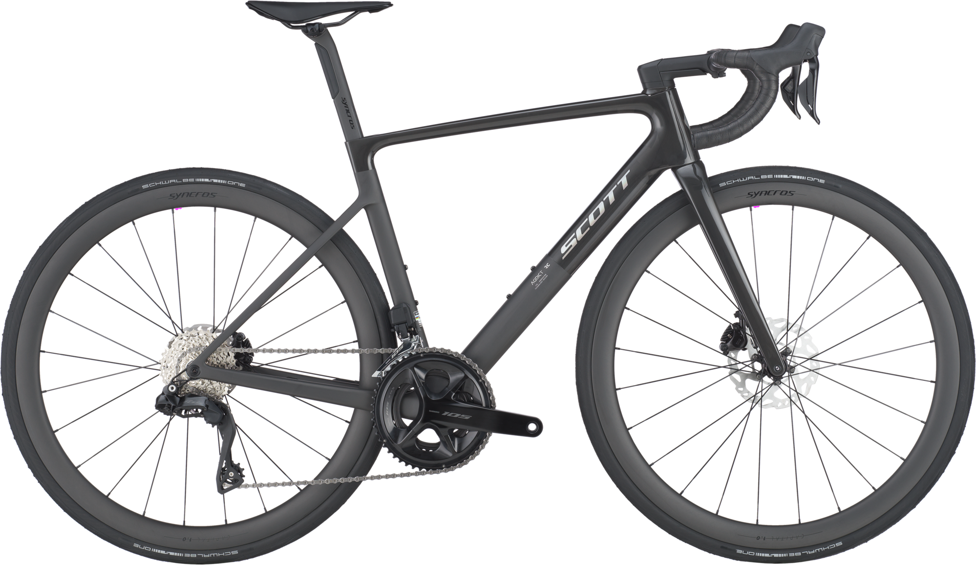Scott Addict RC 30 2025 - Carbon Black Racercykel på tilbud