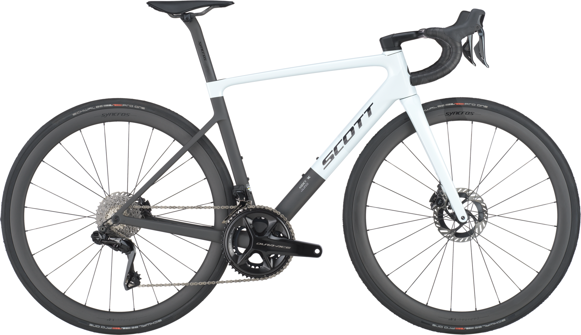 Scott Addict RC Pro 2025 - Cumulus Hvid Racercykel
