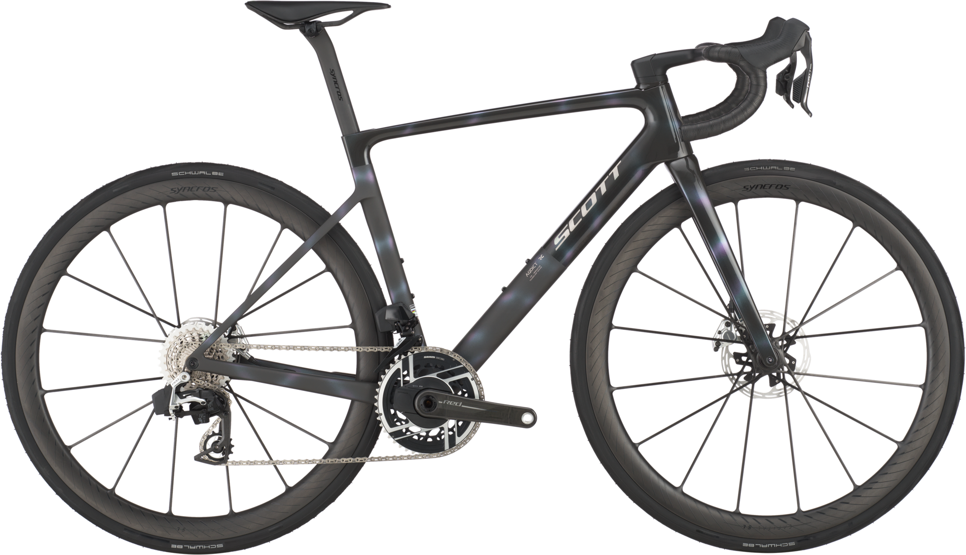 Scott Addict RC Ultimate 2025 - Sunbeam Black Cykel