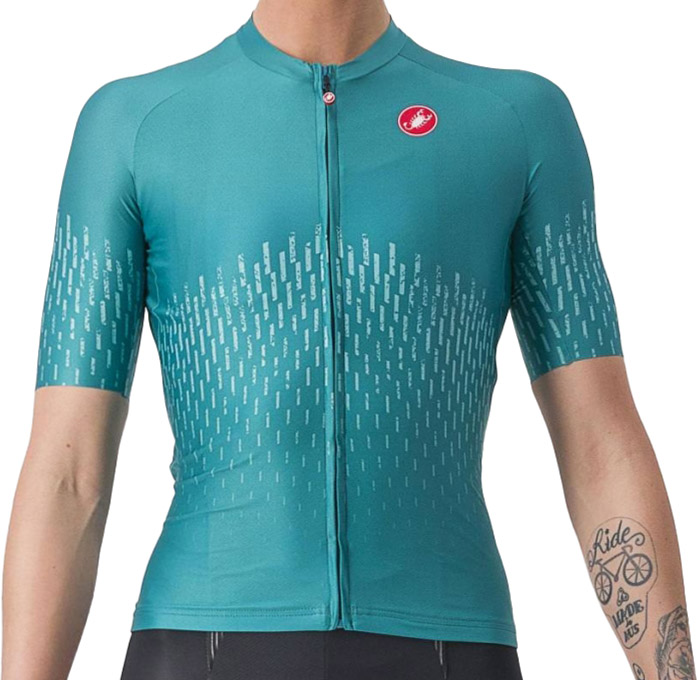 Castelli AERO PRO W Cykeltrøje - Turkis på tilbud!
