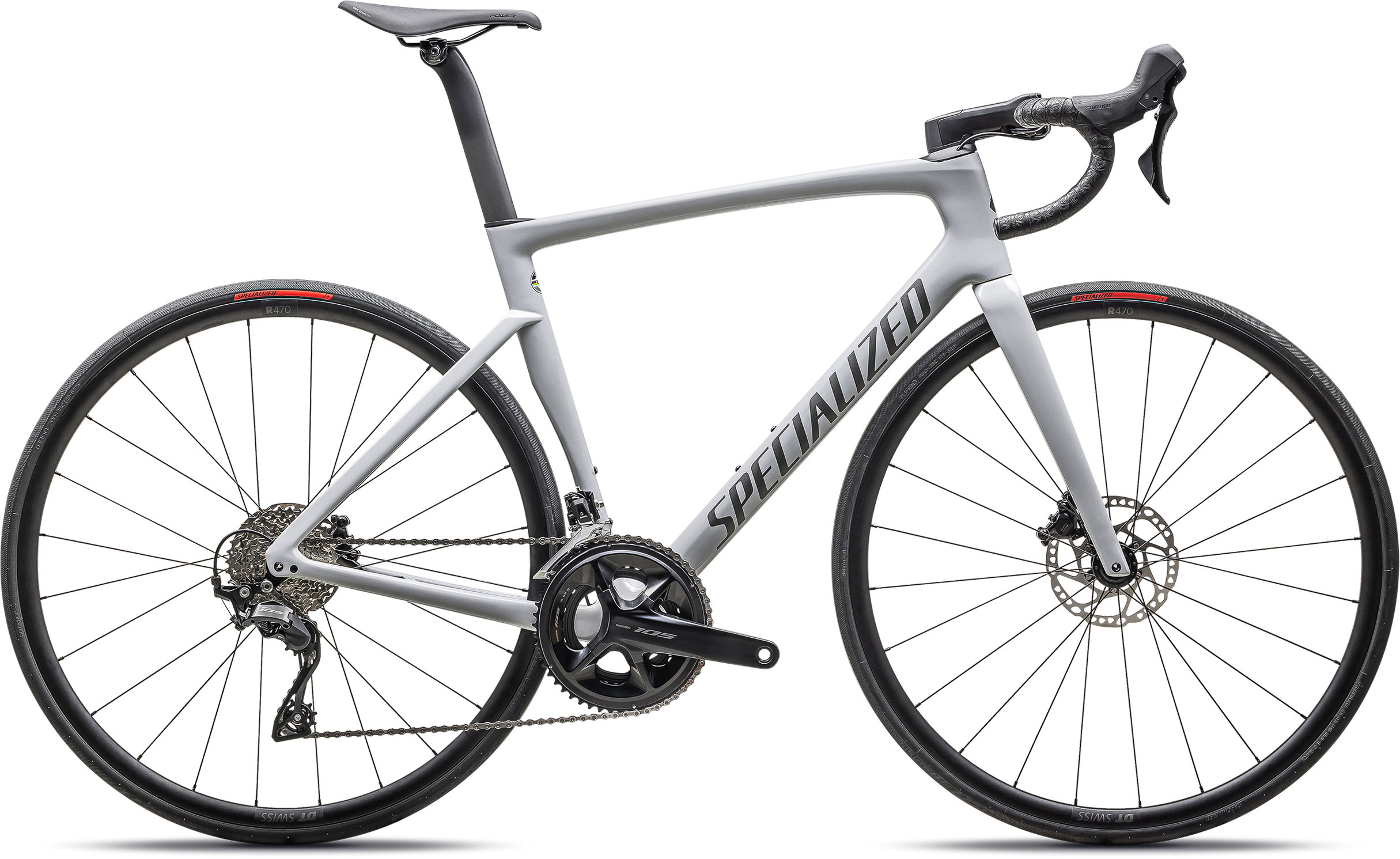 Specialized Tarmac SL7 Sport - Shimano 105 2025 - Gloss Dove Grey / Smoke 196625215612
