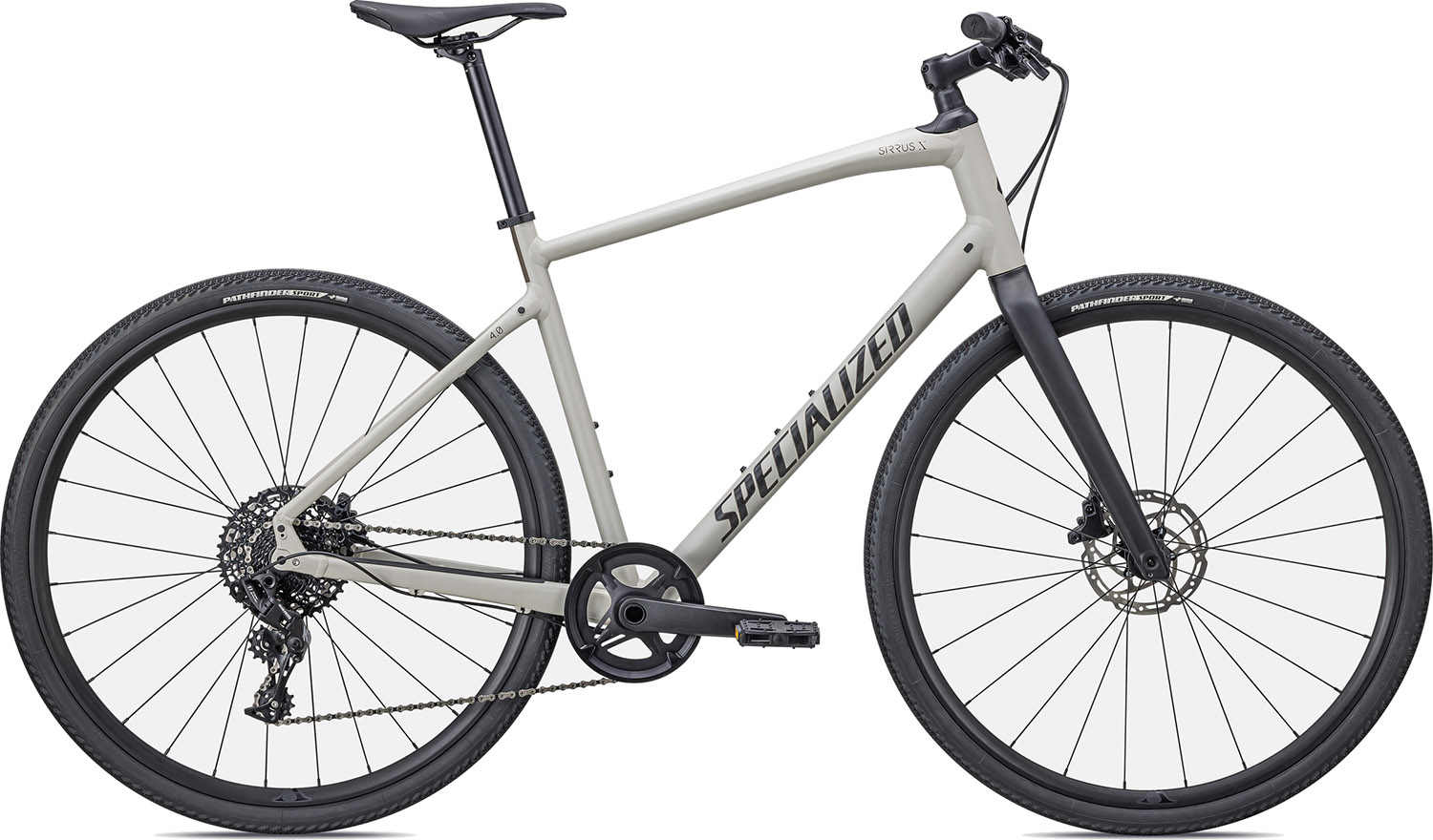 Specialized Sirrus X 4.0 2023 - Grå Cykeltilbud!