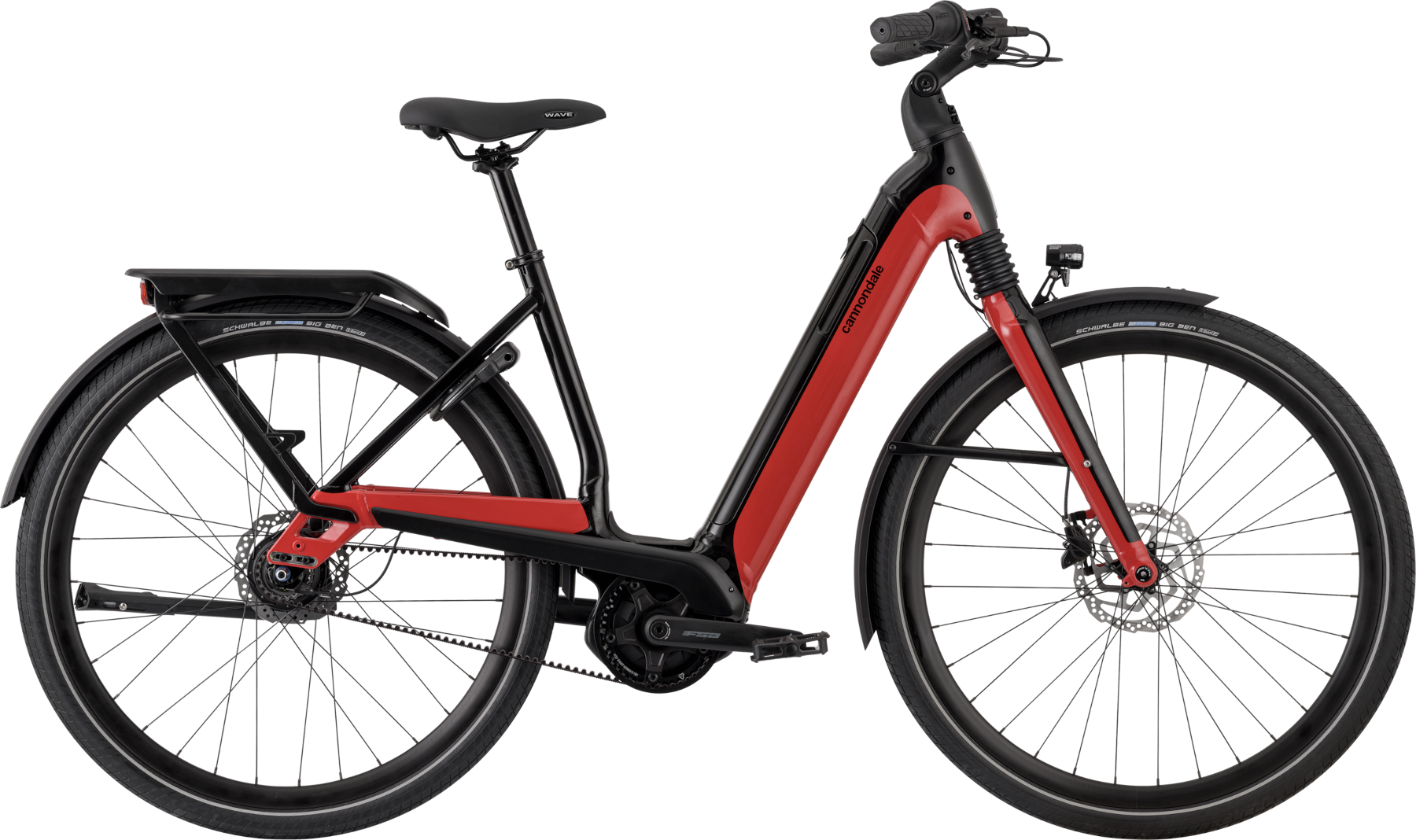 Cannondale Mavaro Neo 4 2022 - Elcykel i Sort/Rød