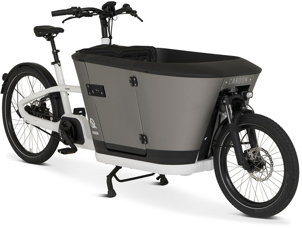 Carqon Classic E2-2x500wh El-ladcykel - Hvid