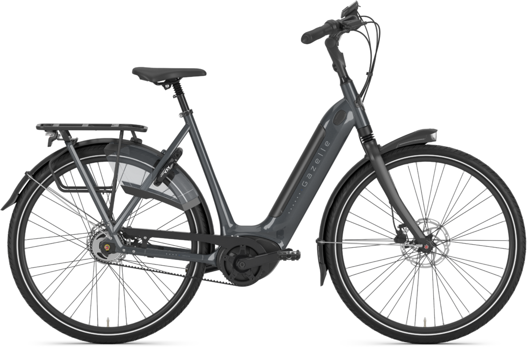 Gazelle ARROYO C5 HMB ELITE BELT Elcykel Dame 2022 - Grå