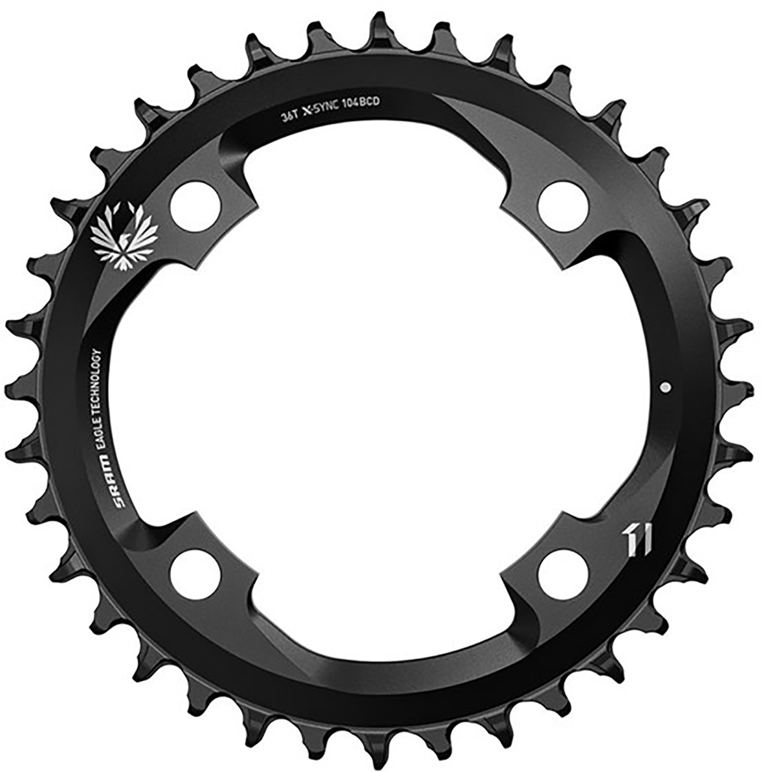 SRAM Kædeskive Ø104 mm Singlespeed 36T - Black Friday Tilbud