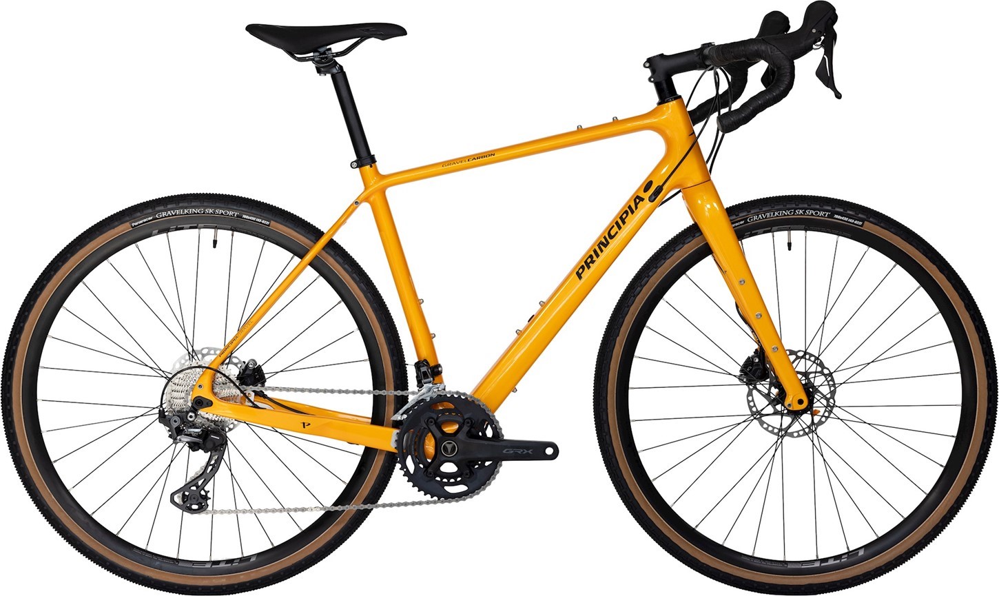 Principia Gravel Carbon GRX RX810 Di2 2x11 - Orange Cykel