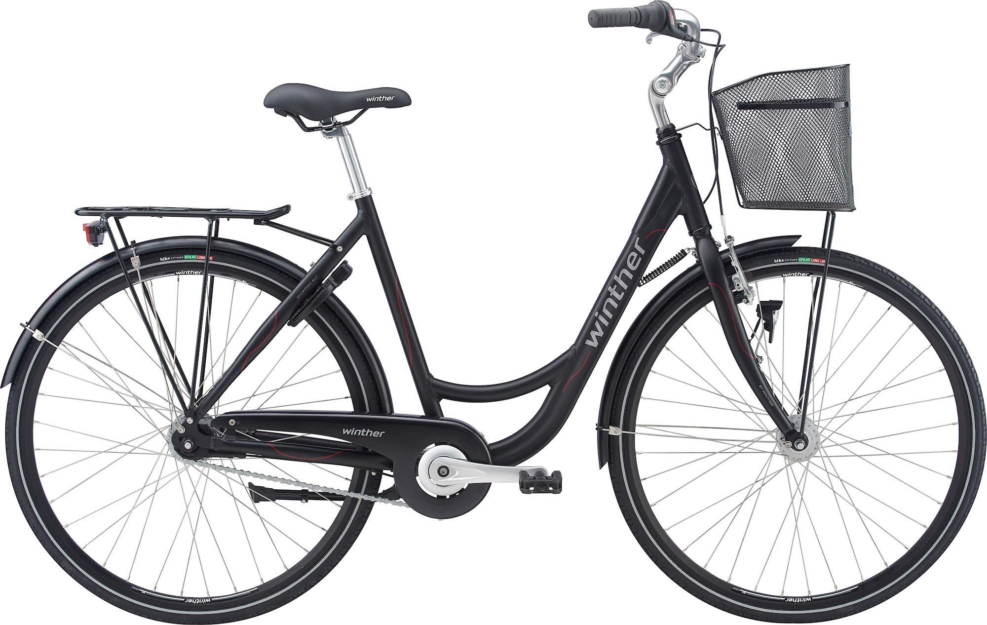 Winther Shopping Society Damecykel 7g 2023 - Sort