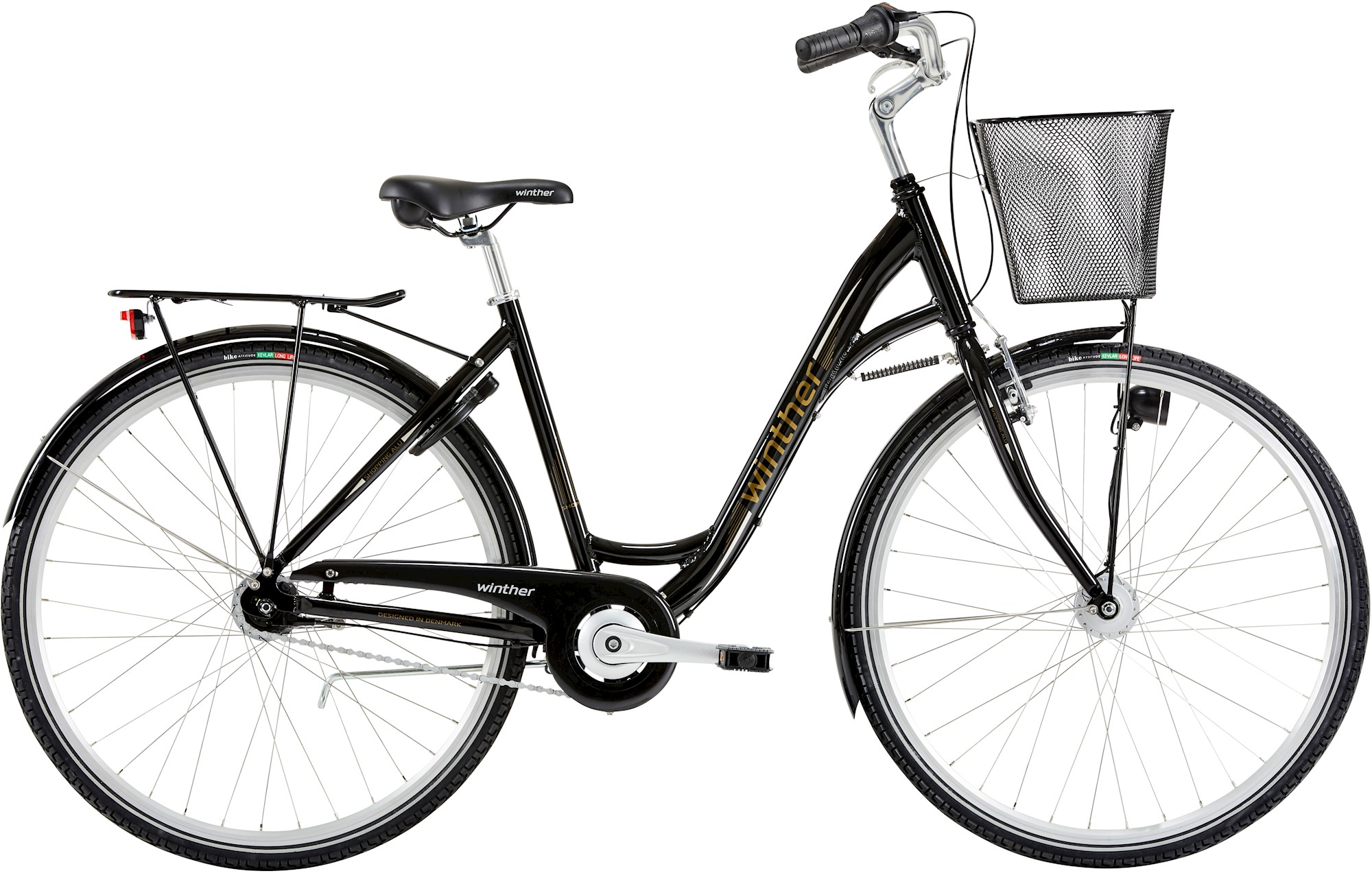 Winther Shopping Alu Dame 3g 2023 - Sort cykeltilbud