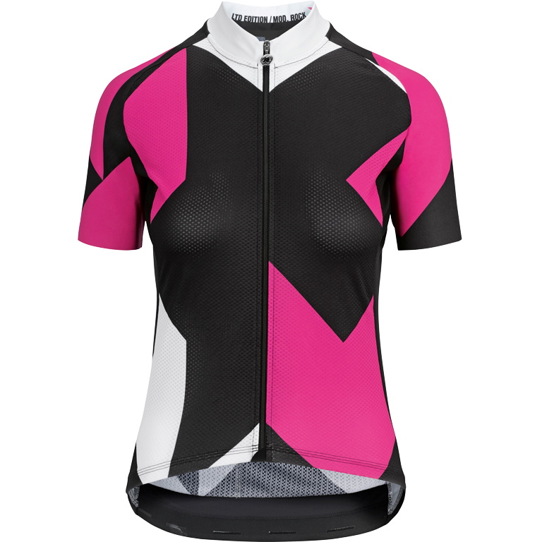 Assos FASTLANE Kvinders Rock SS Cykeltrøje - Lyserød/Sort