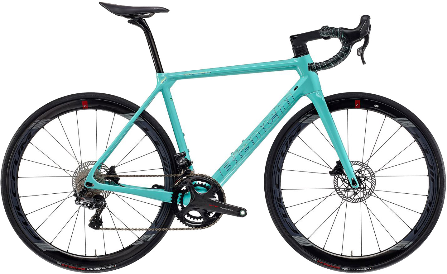 Bianchi Specialissima Super Record EPS Disc 2023 - Celeste