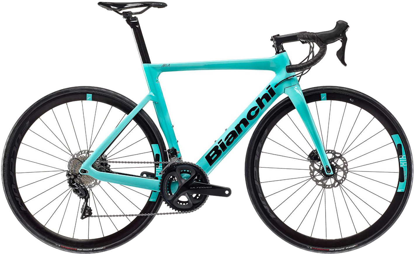 Bianchi Aria Aero 105 Di2 Disc 2023 - Celeste Tilbud