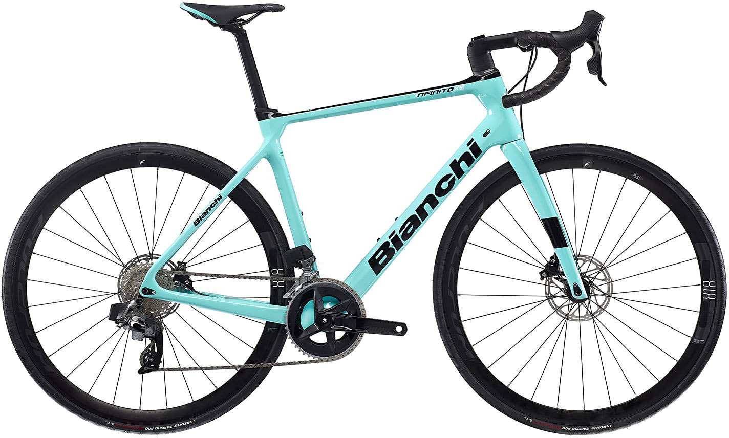 Bianchi Infinito XE Rival 24g Disc 2023 - Celeste Tilbud!