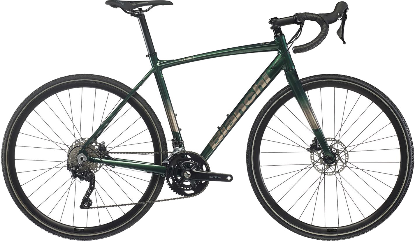 Bianchi Via Nirone 7 All Road GRX 400 - Grøn 2023 Tilbud