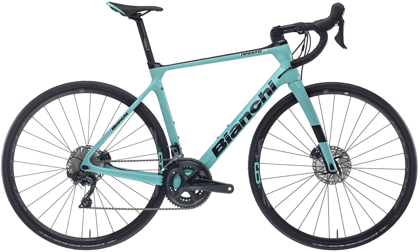 Bianchi Infinito XE Ultegra Disc 2023 - Celeste Tilbud
