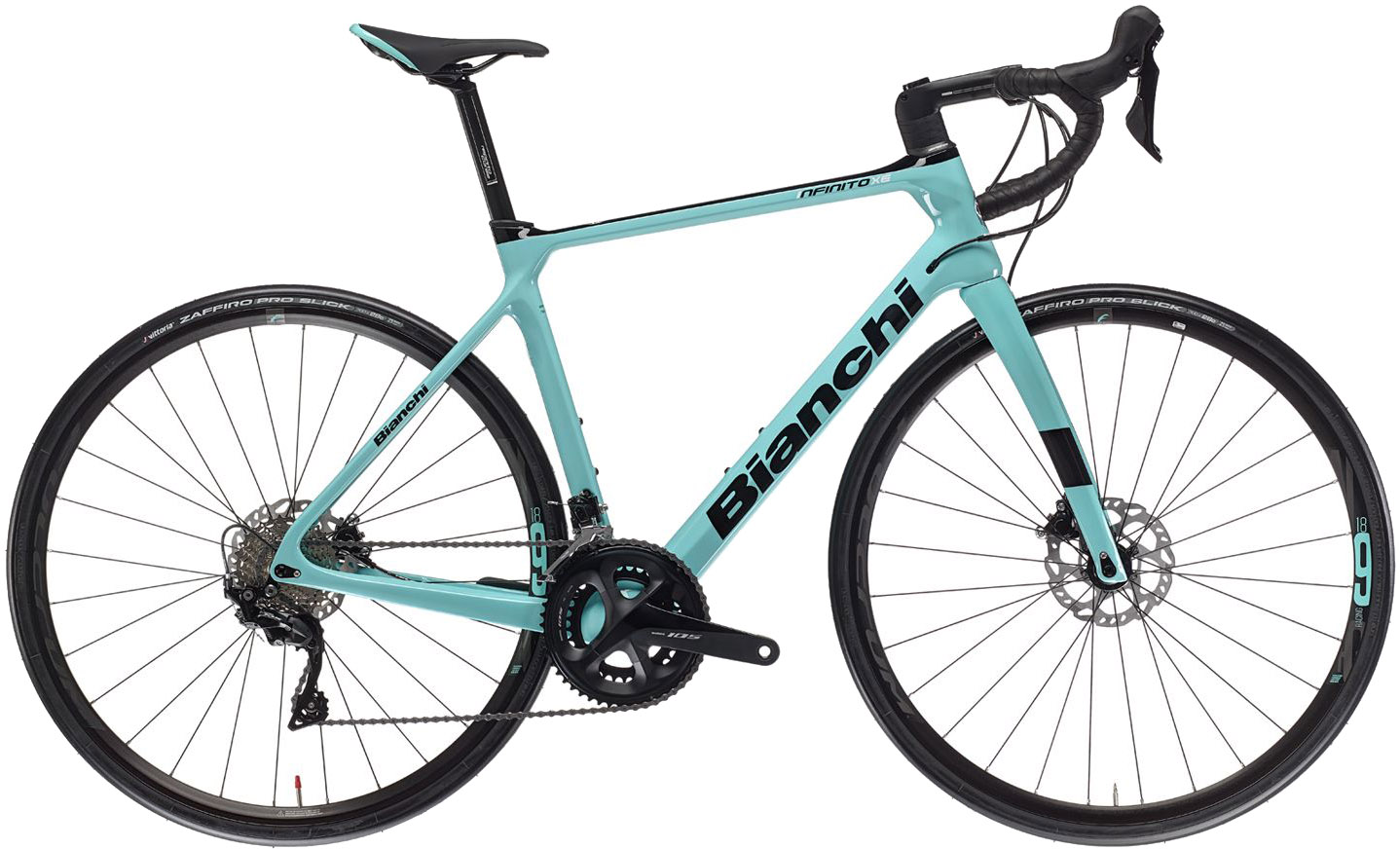 Bianchi Infinito XE 105 Disc 2023 - Celeste Tilbud!