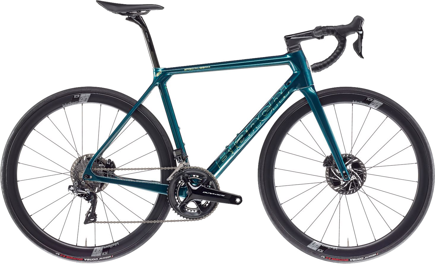 Bianchi Specialissima Ultegra Di2 24g Disc 2023 - Grøn Cykel