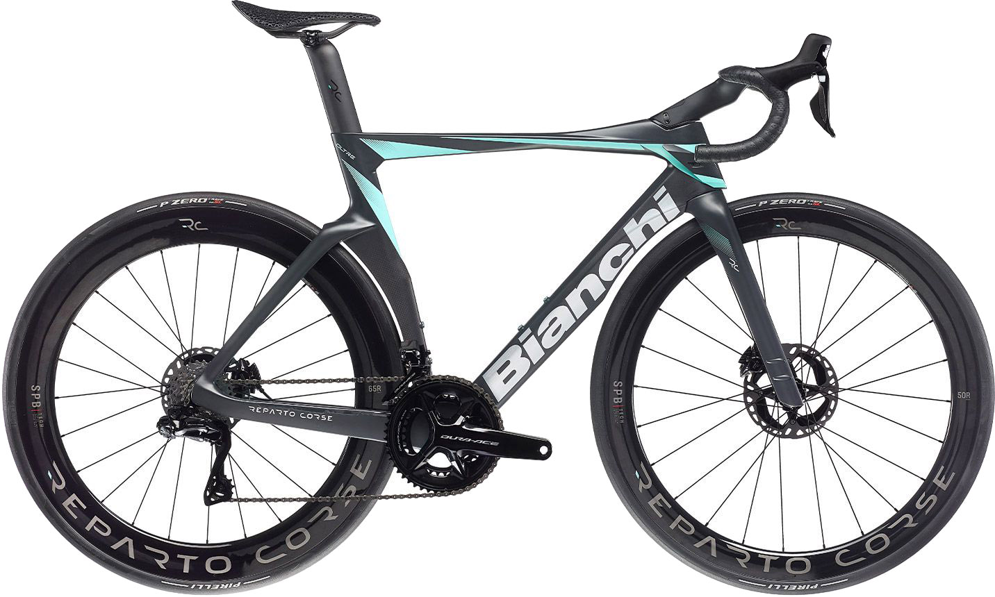 Bianchi Oltre RC Dura Ace Di2 24g 2023 - Sort Cykeltilbud