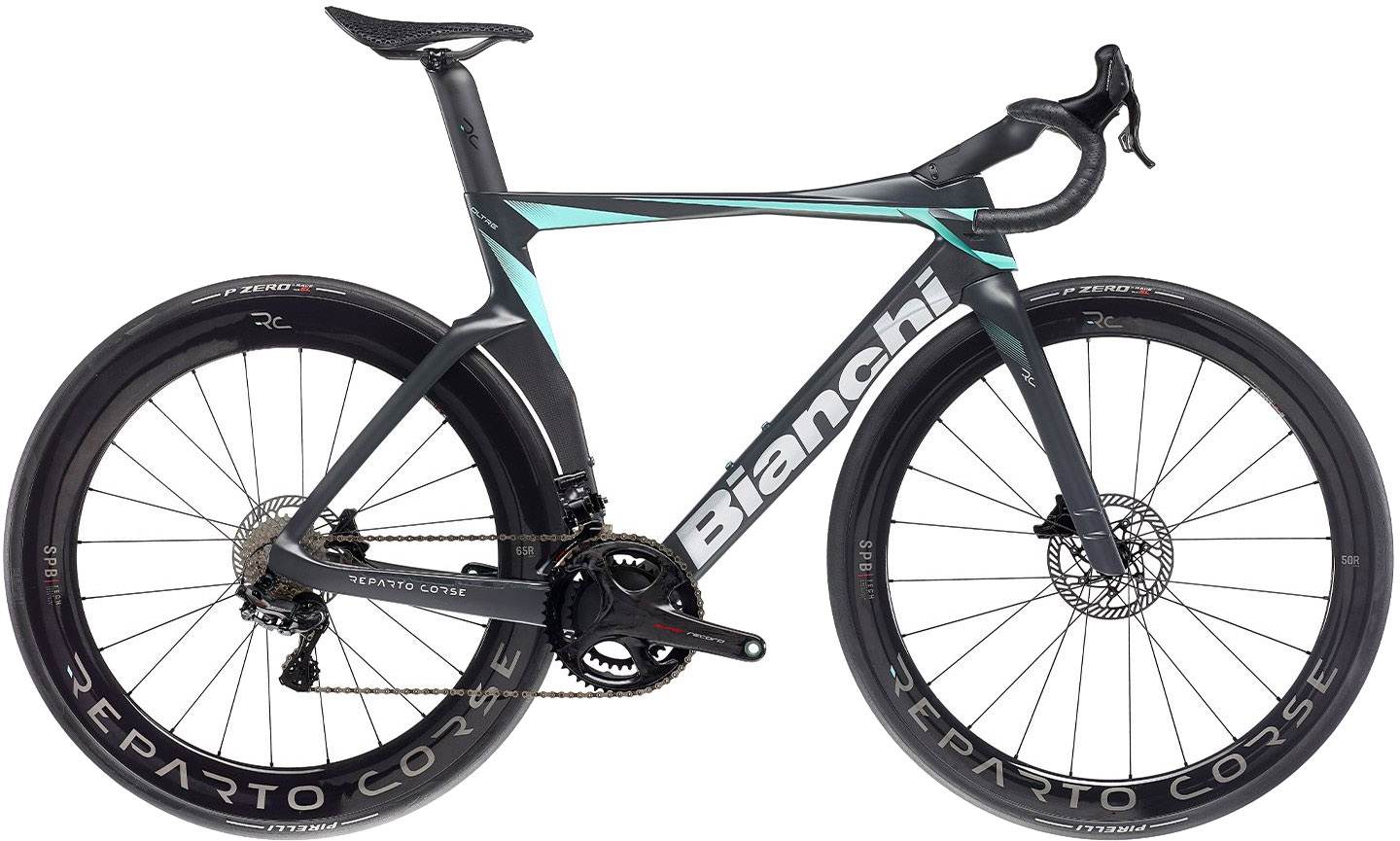 Bianchi Oltre RC Super Record EPS 24g 2023 - Sort Cykel