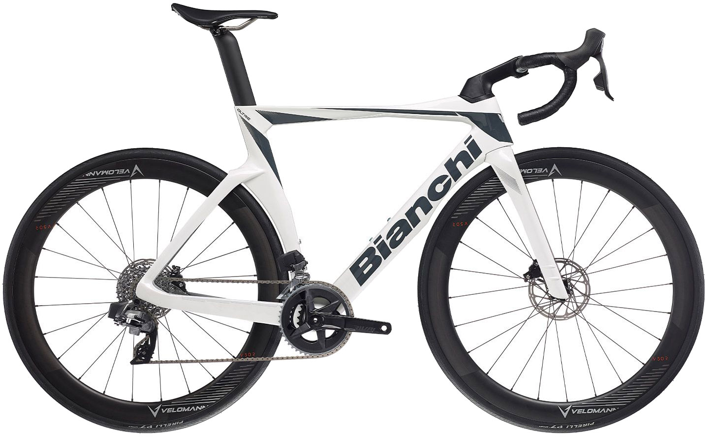 Bianchi Oltre Comp Rival eTap AXS 24g 2023 - Hvid Cykel