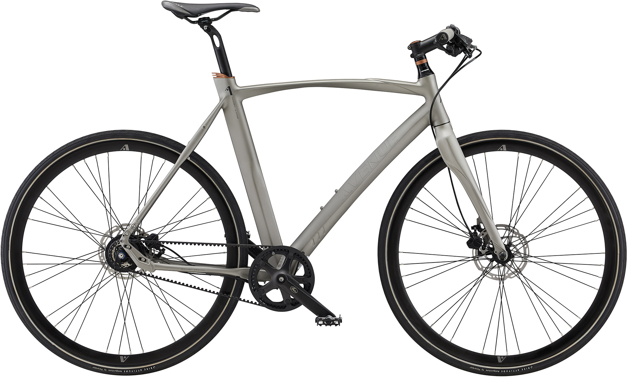Avenue High Line Belt Herre 8g 2026 - Matt Silver    5712705006656
