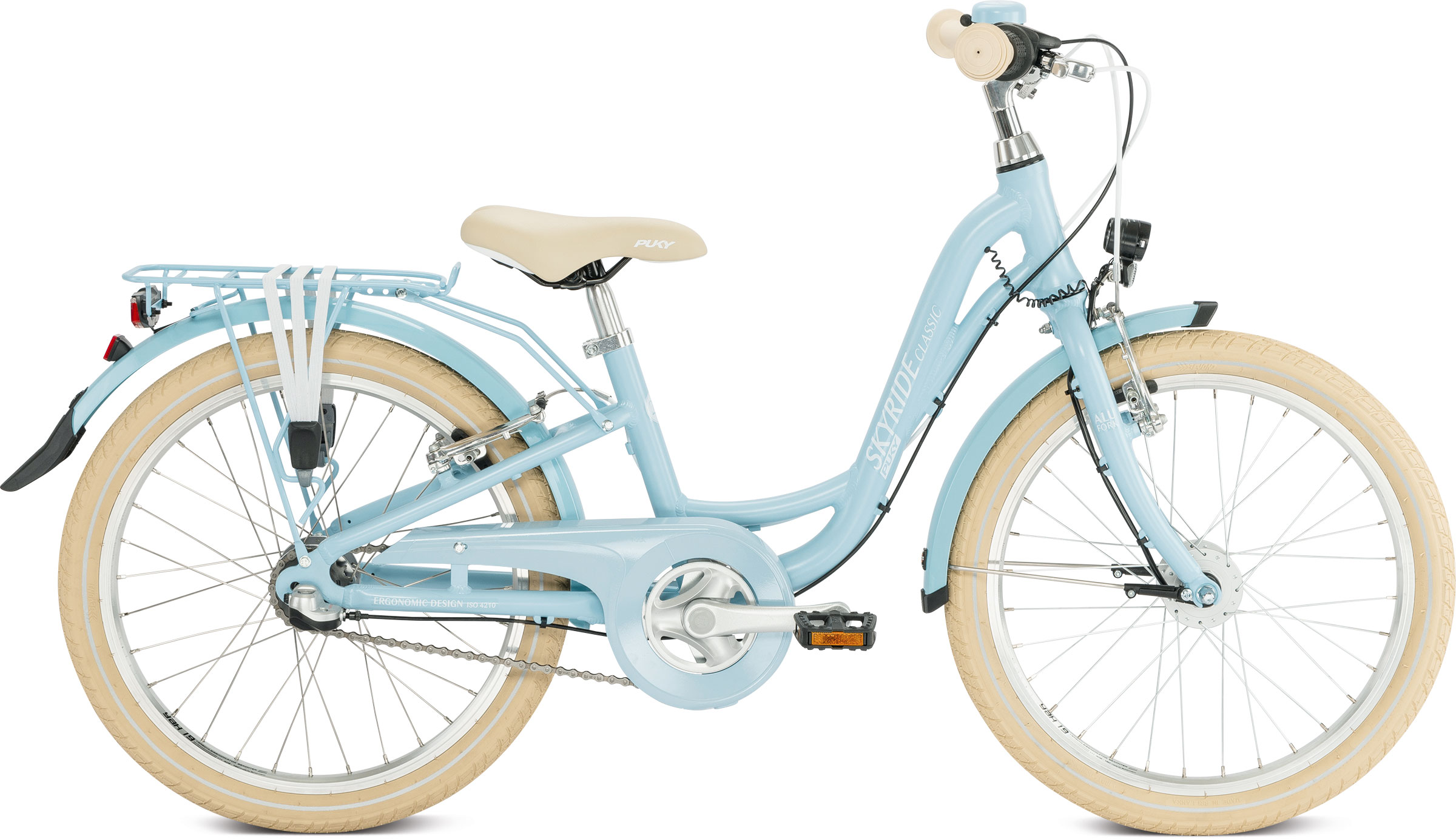 PUKY Skyride 20-3 Alu 20" - Blå Børnecykel Tilbud
