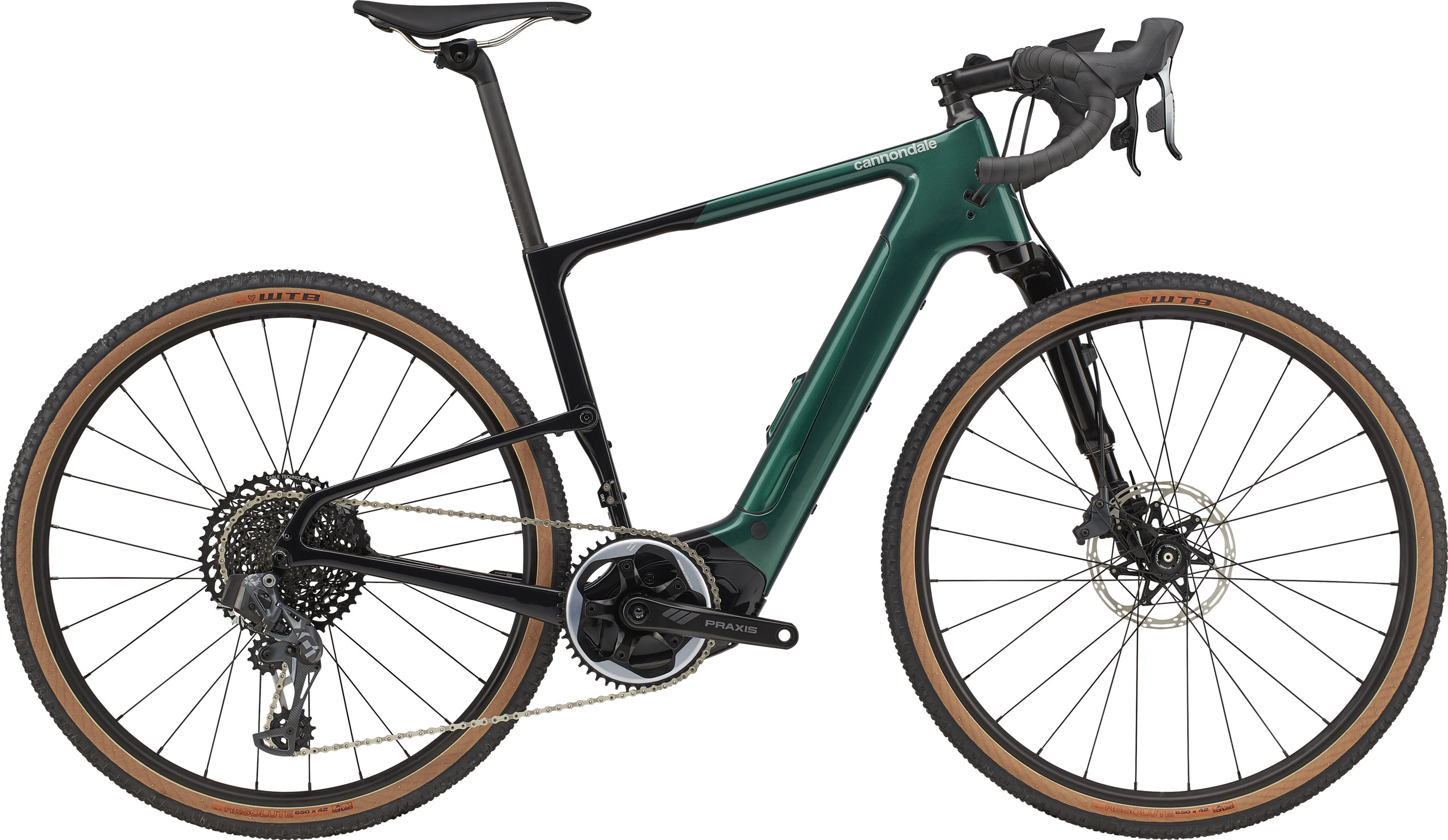 Cannondale Topstone Neo Carbon 1 Lefty 2022 - Elcykel Sort/Grøn