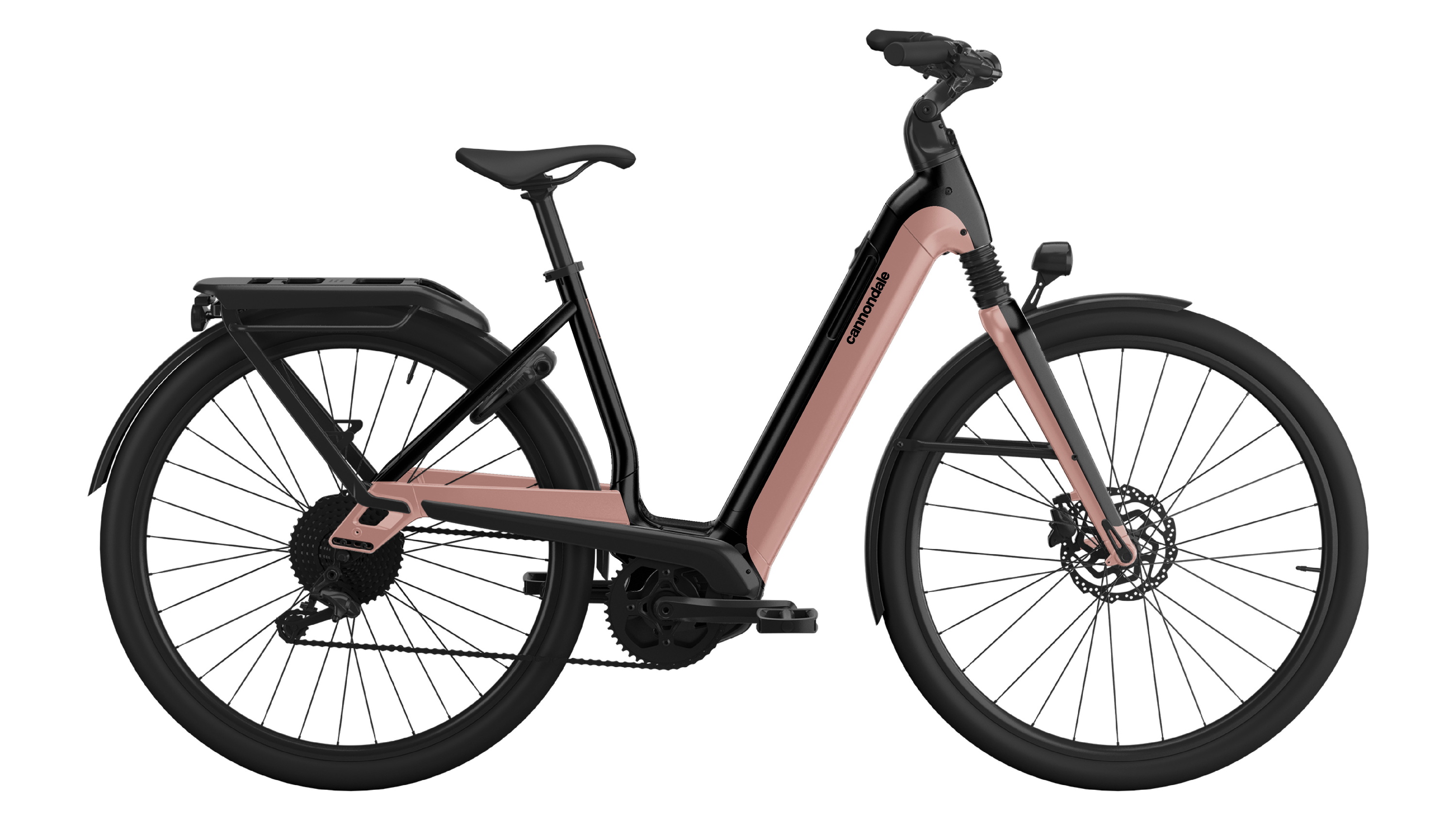 Cannondale Mavaro Neo 3 2022 - Elcykel i Sort/Lyserød