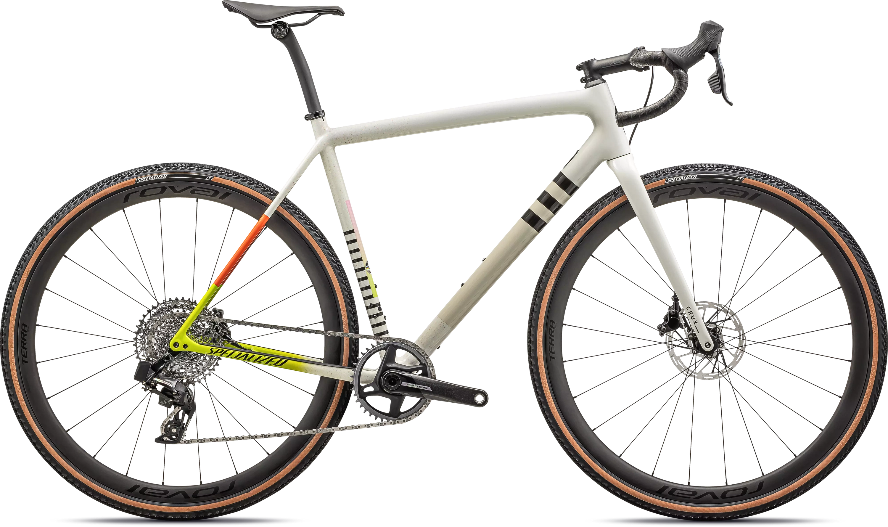 Specialized Crux Pro 2024 - Hvid/Brun til fantastisk pris!