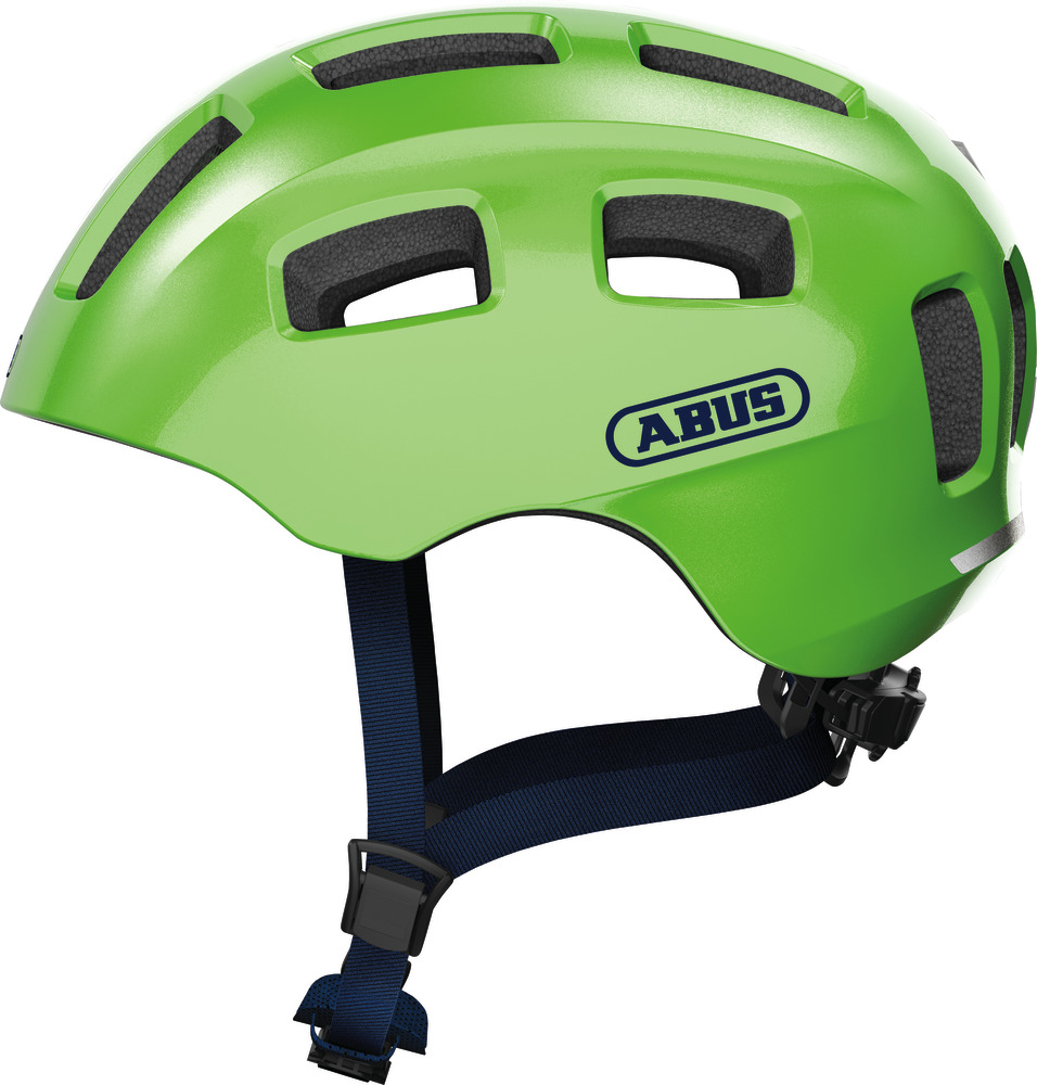 Abus Youn-I 2.0 Cykelhjelm med LED Lys - Grøn