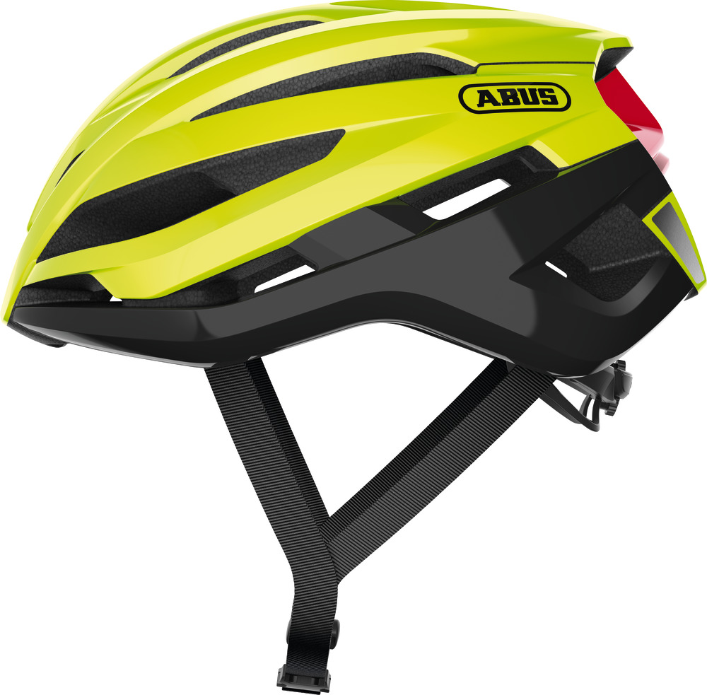 Abus StormChaser Cykelhjelm - Gul/Sort tilbud!