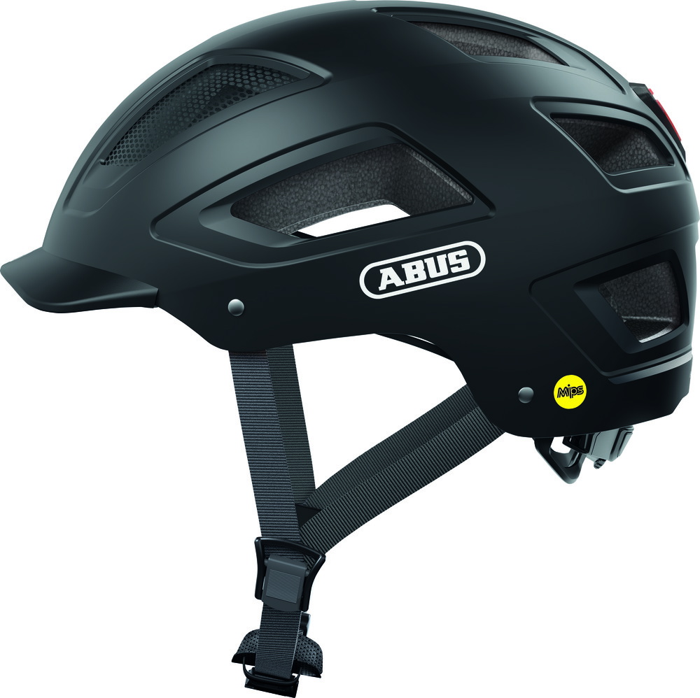Abus Hyban 2.0 MIPS Cykelhjelm med LED - Sort
