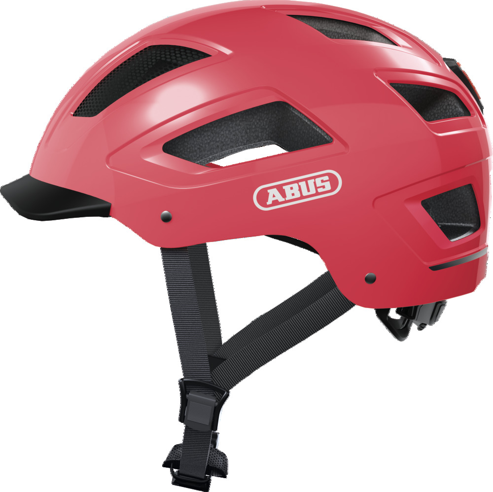 Abus Hyban 2.0 m. LED Cykelhjelm - Lyserød tilbud