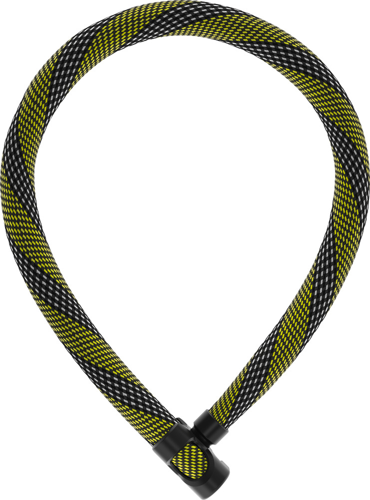 Abus Kædelås 7210 IvyTex - 85cm - Gul/sort    4003318877780