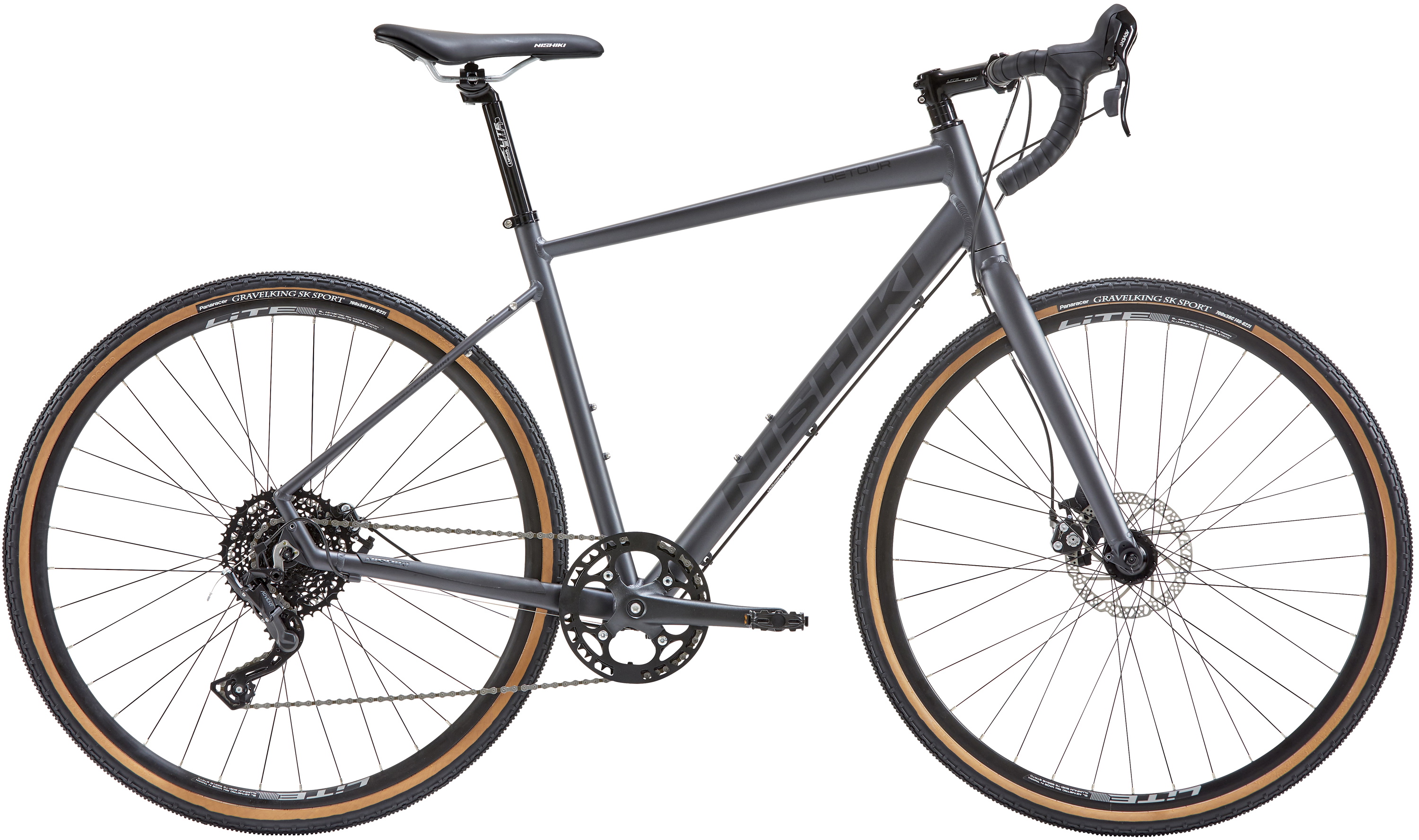 Nishiki Detour Herre 9g 2023 - Grå Racercykel Tilbud