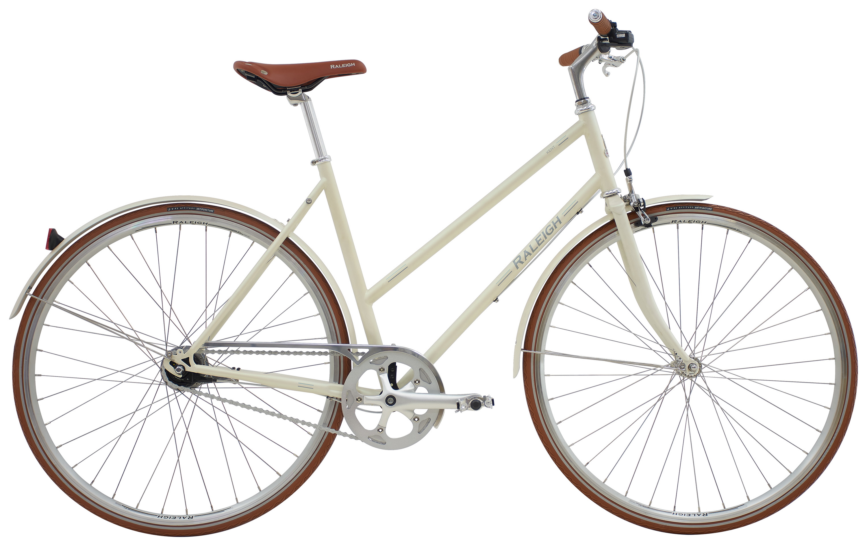Raleigh Kent Damecykel 7g 2023 - Hvid til fantastisk pris!