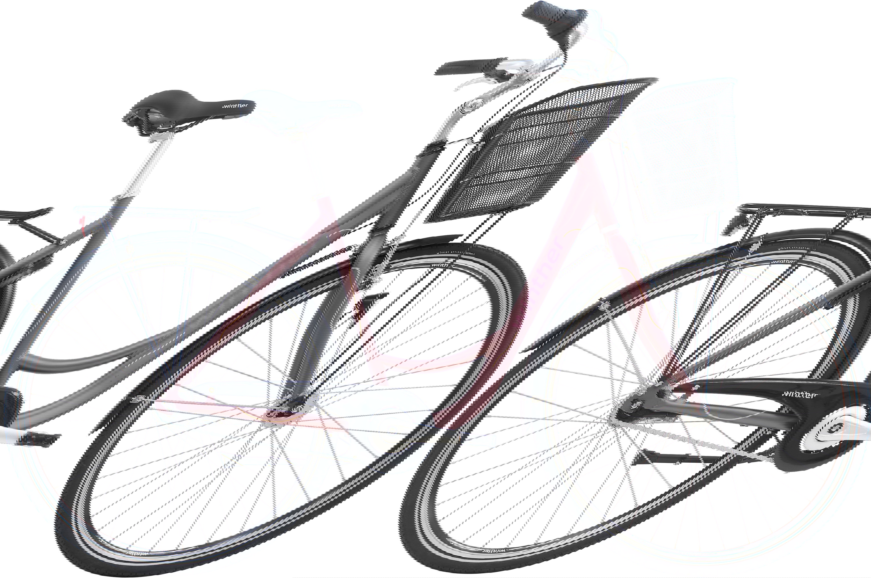 Winther Shopping Society Damecykel 7g 2023 - Lilla