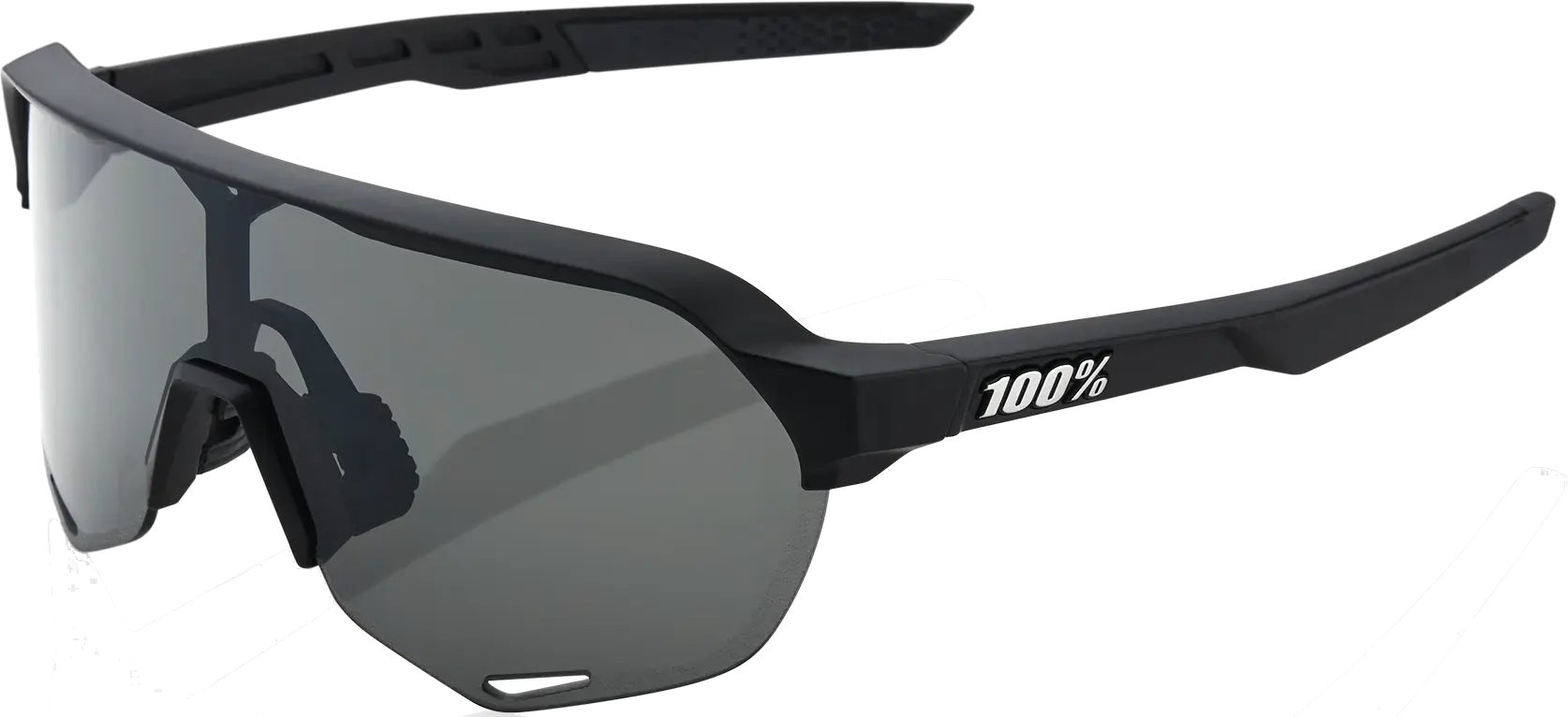 100% S2 - Soft Tact Black - Smoke Lens - OS    196261016840