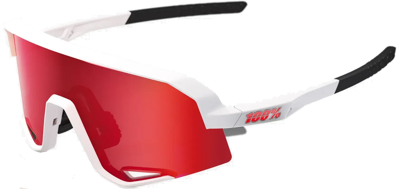 100% SLENDALE - Matte White - HiPER Red Multilayer Mirror    196261050080