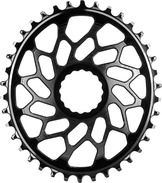 AbsoluteBlack 48T Klinger til Singlespeed - Oval - Sort