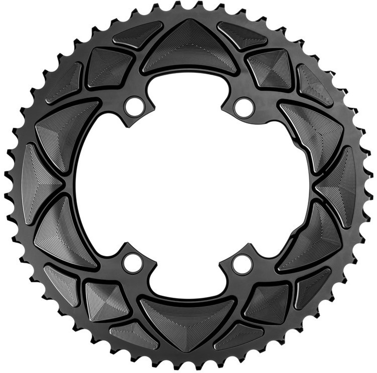 AbsoluteBlack Klinge 53T Ø110 mm - Ydre (Shimano) - Sort