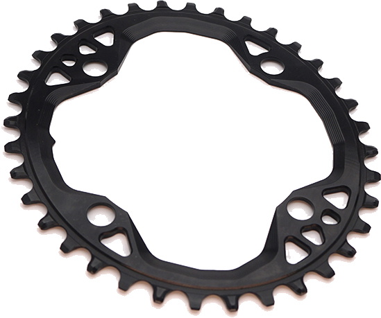 AbsoluteBlack Klinge Singlespeed 36T Ø104 mm - Oval - Sort