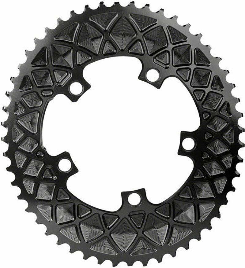 AbsoluteBlack Klinge – 52T Ø110 mm – Oval – Sort
